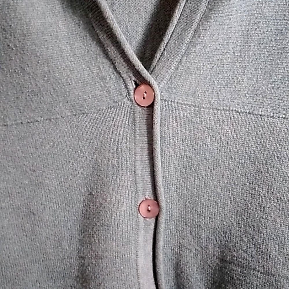 PUREJILL Teal Button-Up Cardigan Sz XXL - Picture 4 of 7